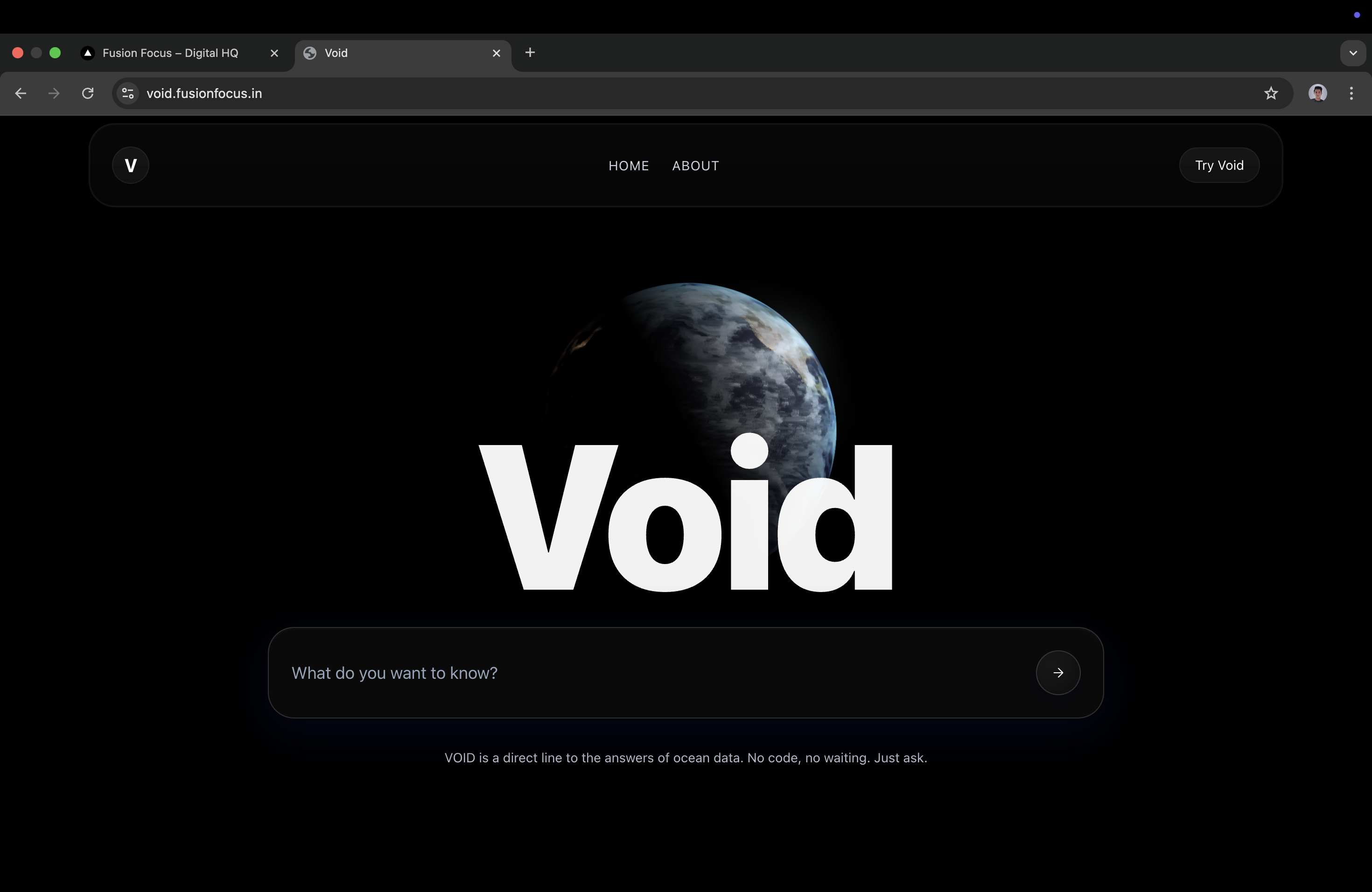 VOID: Oceanographic Query Engine